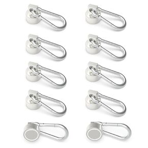 Ant Mag Magnets Hooks Heavy Duty with carabiner 22lbs Strong Magnets Great Hanging for Refrigerator Cruise Cabin Grill Wreath Kitchen Office 10 Pack
