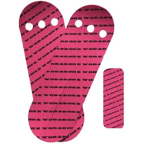 WOD and Done Grips and Hook Grip Bundle - Pink 10 Grips / 12 Hook - Self Adhesive - Skin Tight - Chalk and Sweat Friendly