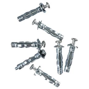 20Pcs Molly Bolt Assortment Kit,Zinc Plated Steel Molly Bolt,Metal Zinc Plated Steel Hollow Wall Anchors Assortment Kit for Drywall, Plaster and Tile