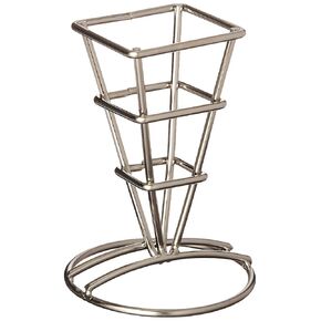 American Metalcraft SQFBSS Fry Baskets and Cones, 3.25" Length x 3.25" Width, Silver