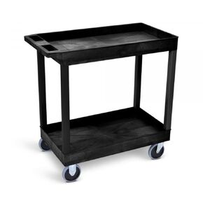 FSE Luxor 373-EC11HD-B 32" x 18" Tub Cart - Two Shelves