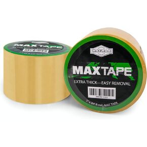 Matman Wrestling Mat Tape | Ultra Strong Adhesive Tape for Wrestling, Exercise, Jiu Jitsu Mats | Clear Vinyl Tape for Home Mats & Gym Floor Tape | 3" & 4" Sizes - Case & Individual Rolls