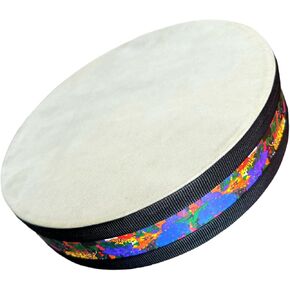 10 '' Wooden Sheepskin Ocean Drum, Simulating The Sound Of Waves, Sound Energy Wave Drum, Sound Healing Tool, Yoga Meditation，For Sound Healing