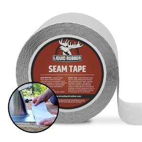 Liquid Rubber Peel and Stick Seam Tape - Fix Leaks, Repair and Restore Roof Joints and Tears, Bonds to EPDM, Metal, Tiles, Shingles, Wood, and Fiberglass Easy to Use, 2 Inch x 50 Foot Roll