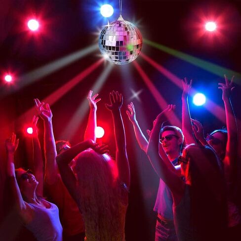 4 قطع كرة ديسكو مرآة، كرة ديسكو معلقة فضية من Uspacific 4 Incn للحفلات أو تأثير ضوء DJ، ديكورات المنزل، دعائم المسرح، ملحقات الألعاب in Saudi Arabia