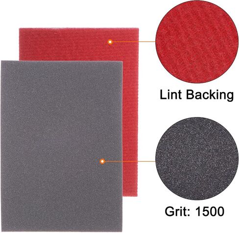 HARFINGTON 21pcs Sanding Sponges 180 Grit 3" x 4" Reusable & Washable Sanding Sponges Pads, Wet Dry Flexible Hand Sand Block for Wood Drywall Metal Furniture Polishing, with 2.5" Paint Brush in Saudi Arabia