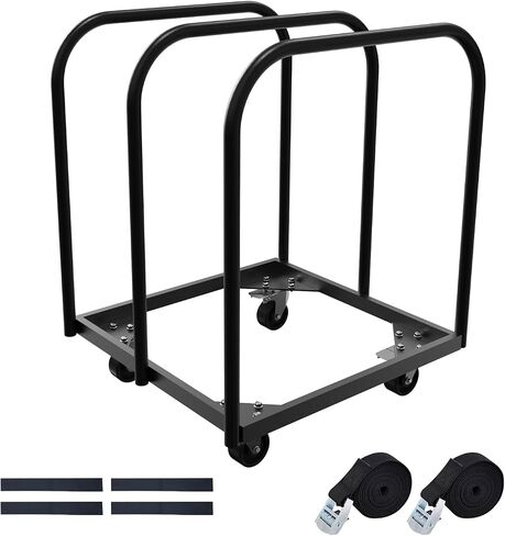 Soft Platform Cart, 2 Pole Soft Flatbed Folding Table Cart with 4Inch Swivel Caster 8PCS Folding Table Storage Capacity Soft Platform Truck with 2PCS Straps and 4PCS EVA Mat to Move Plywood,Box... in Saudi Arabia