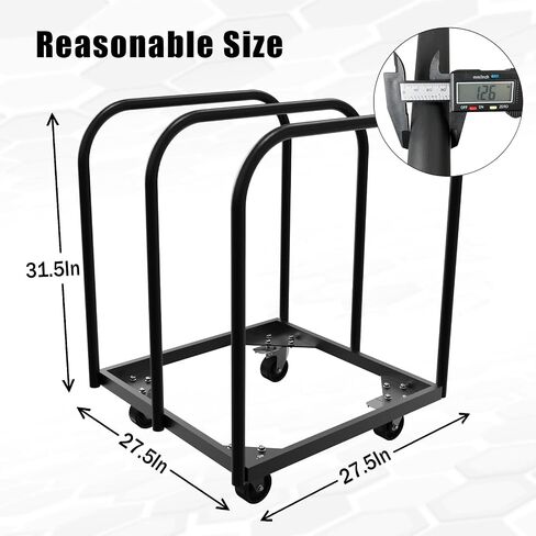 Soft Platform Cart, 2 Pole Soft Flatbed Folding Table Cart with 4Inch Swivel Caster 8PCS Folding Table Storage Capacity Soft Platform Truck with 2PCS Straps and 4PCS EVA Mat to Move Plywood,Box... in Saudi Arabia