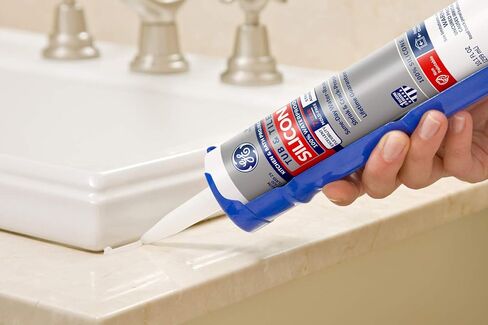 مواد مانعة للتسرب ومواد لاصقة من GE GE-GE712-10.1oz مادة مانعة للتسرب للمطبخ والحمام GE GE712، خرطوشة 10.1 أونصة، أبيض، 10.1 أونصة in Saudi Arabia