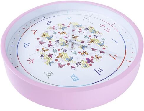 Kids Wall Clock - 10" | Educational Playroom Wall Decor with Chinese Numbers | Silent Wall Clock for Kids Room with Tempered Glass, Blue Space Design in Saudi Arabia