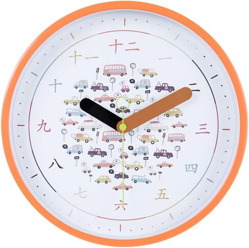 Kids Wall Clock - 10" | Educational Playroom Wall Decor with Chinese Numbers | Silent Wall Clock for Kids Room with Tempered Glass, Blue Space Design in Saudi Arabia