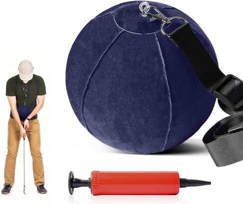 FINGER TEN Golf Smart Ball Training Aid Impact Inflatable Balls with Air Pump Adjustable Lanyard Assist Teaching Posture Correction Trainer Aids for Men Women Beginner Golfer in Saudi Arabia