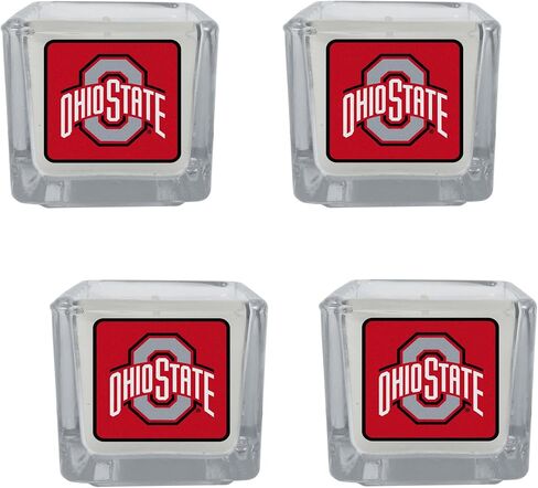 شموع معطرة من Siskiyou Sports NCAA Ohio State Buckeyes، 4 قطع مقاس واحد، ألوان الفريق in Saudi Arabia
