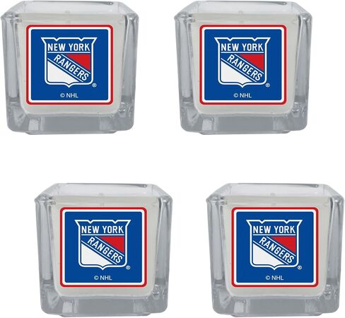 شموع معطرة من Siskiyou Sports NHL New York Rangers، 4 قطع مقاس واحد، ألوان الفريق in Saudi Arabia