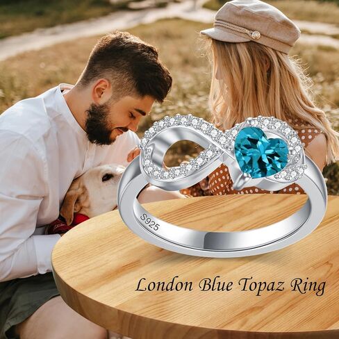 Gnteey Lab Grown Emerald Ring 925 Sterling Silver Emerald Infinity Ring Heart Shape Emerald Engagement Ring for Women in Saudi Arabia