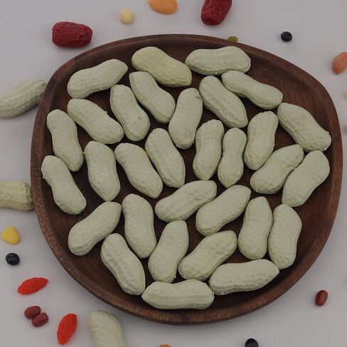 Gresorth Nut Decoration Artificial Fake Almond Food Model Lifelike Realistic Imitation Snack Display Wedding Christmas Thanksgiving 40pcs in Saudi Arabia