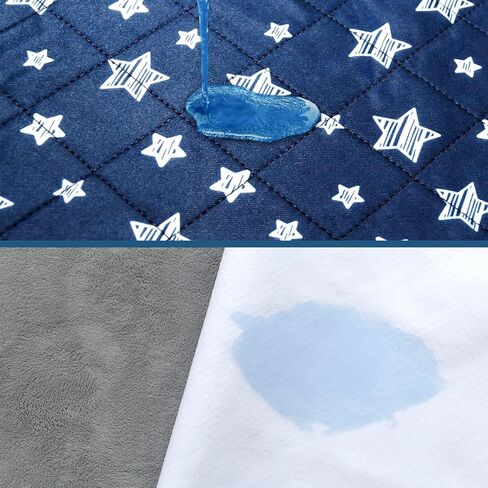 Bed Pads Washable Waterproof, Reusable Incontinence Pads for Kids, Adults, Elderly and Pets, Washable Underpads for Bed, Sofa, Floor, 18"x24" 4 Pack, Gray Star in Saudi Arabia