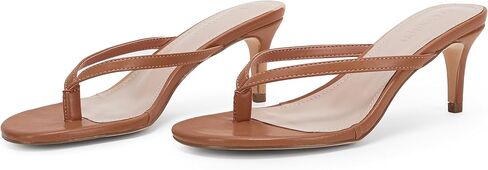 Coutgo Women's Kitten Heels Flip Flops Thong Heeled Sandals Round Open Toe Comfortable Summer Beach Shoes in Saudi Arabia