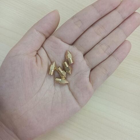 5 قطع فوهات نحاسية للطابعة ثلاثية الأبعاد مقاس 0.4 مم متوافقة مع معظم الطابعات ثلاثية الأبعاد، مثل Creality Ender 3 Pro، Ender 5، Anet A8، Anet A6، Prusa i3، MK8 Makerbot، Tevo Tarantula، Creality CR-10، إلخ. in Kuwait