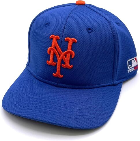 قبعة كلاسيكية مرخصة رسميًا من NY Mets Youth Kids باللون الأزرق وشعار فريق البيسبول الكلاسيكي قابلة للتعديل ومطرزة in Saudi Arabia