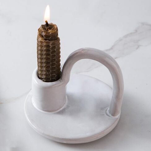 Candle Holder Ceramic Candlestick Holder, Candlelight Stand for Spell Candles, Taper Candles, and Incense, Halloween Christmas Dining Room Home Decoration Display in Saudi Arabia