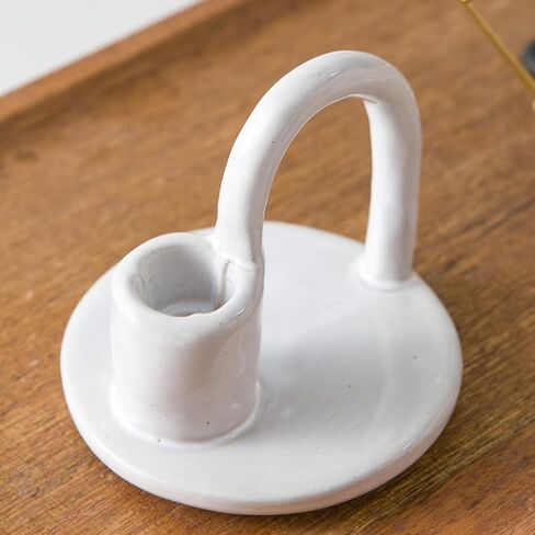 Candle Holder Ceramic Candlestick Holder, Candlelight Stand for Spell Candles, Taper Candles, and Incense, Halloween Christmas Dining Room Home Decoration Display in Saudi Arabia