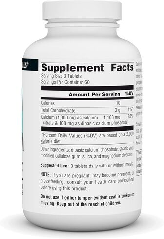 Source Naturals Calcium Citrate1,000 mg of calcium citrate per serving, 1,000 mg Tabs, 180 ct in Saudi Arabia
