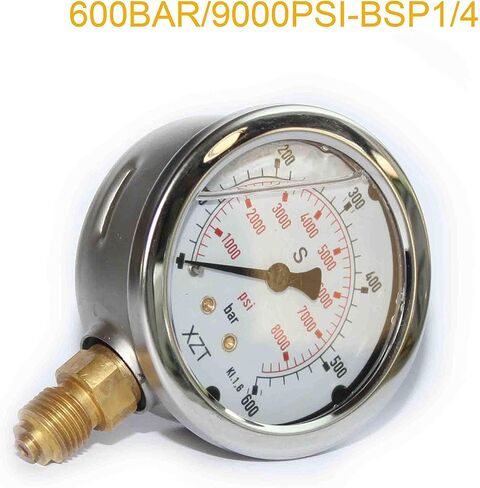 XZT 9000PSI طقم اقتران اختبار الضغط الهيدروليكي، مقياس الضغط لإصلاح حفارة العلامة التجارية الأمريكية in Saudi Arabia