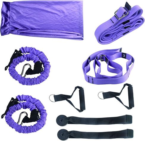 Upgraded Yoga Strap for Stretching, Leg Stretcher Pilates Equipment for Home Gym, Back Bend Assist Trainer Waist Flexibility Workout Bands for Physical Therapy Ballet Dance Splits Gymnastics in Saudi Arabia