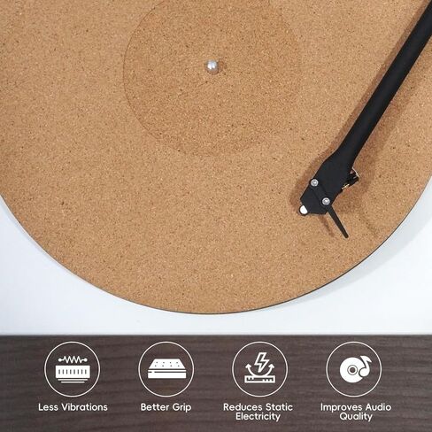 12 بوصة القرص الدوار طبق حصيرة الفلين مسجل فينيل Slipmat مكافحة ساكنة زلة حصيرة ل الفينيل LP DJ مشغل مسجل القرص الدوار in Kuwait