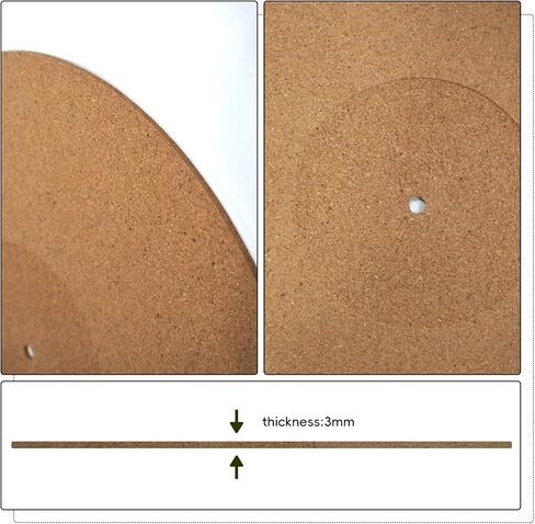 12 بوصة القرص الدوار طبق حصيرة الفلين مسجل فينيل Slipmat مكافحة ساكنة زلة حصيرة ل الفينيل LP DJ مشغل مسجل القرص الدوار in Kuwait