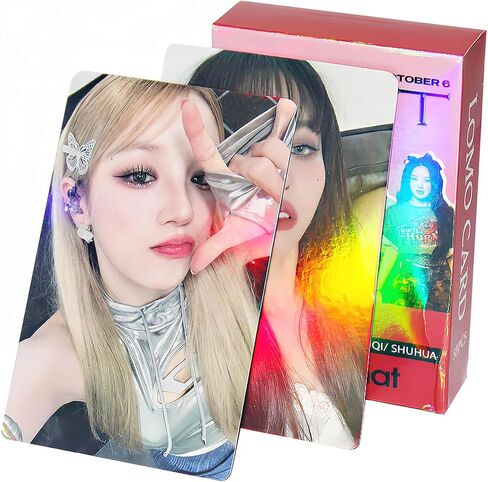 (ز) بطاقات الصور الليزرية I-DLE 50 قطعة GIDLE I FEEL Photocard KPOP (G) بطاقات I-DLE LOMO I FEEL Photocard هدية للابنة المعجبة (G) I-DLE Merch in Saudi Arabia