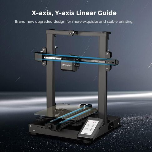 Voxelab ترقية Aquila X3 Max، طابعة FDM ثلاثية الأبعاد، تسوية تلقائية ذات 25 نقطة ومنصة فولاذية مغناطيسية قابلة للإزالة، سرعة تصل إلى 200 مم/ ثانية، حجم طباعة 400 × 400 × 400 مم in Kuwait