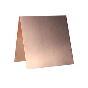 T2 Copper Sheet, 2 Pieces Metal Material 99.9% Copper Plates 0.03" x 8" x 8", Thickness 0.03"/0.8mm, Width*Length=8" x 8"/ 200x200mm for Metal DIY Craft (Multiple Sizes Optional)