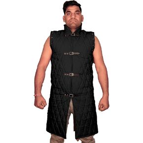 Thick Cotton Padded Quilted Cotton Gambeson for LARP Cosplay