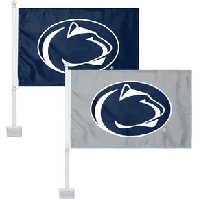 FOCO Penn State Nittany Lions NCAA 2 Pack Solid Car Flag