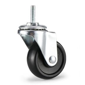 2 inch,Casters Set of 4,Caster Wheels 1/4,5/16,3/8 inch Threaded Stem,Wheels for Wire Shelving Racks,Leveling Casters,Replacement Wheels for Rolling Cart,Cart Wheels,Shelf Wheels,Wheels for Cart