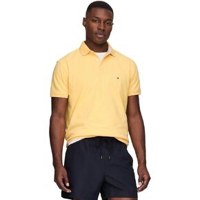 TOMMY HILFIGER Men's Short Sleeve Cotton Pique Polo Shirt in Regular Fit 2024 Collection