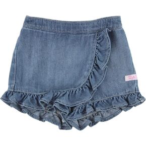 RuffleButts Baby/Toddler Girls Stretch Denim Jean Skirt