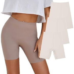 Jeserom Womens Seamless Slip Shorts Comfortable Smooth Anti Chafing Underwear Boyshorts Panties for Under Dresses