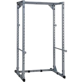 Powerline by Body-Solid (PPR200X) Adjustable Power Rack - 18-Level Strength Training Heavy-Duty Steel Frame with Safety Rods and Chin-Up Bar for Home Gym