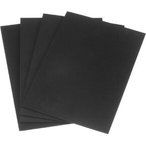 uxcell 4pcs Rubber Padding Sheets 1/8" Thick x 8" Long x 12" Wide Neoprene Foam Sheet Non-Slip Anti Vibration Pads, Anti-Skid Noise