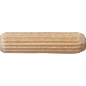 Wood Dowel Pins - Fluted - 1/4" Diameter (1/4" x 2", 100)