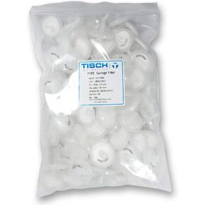 Tisch Brand SF17400 مرشح حقنة بولي تيترافلوروإيثيلين PTFE، 5.00um، 25 مم، 1/pk/100 لكل عبوة | قابلية التبلل: مسعور | الحد الأقصى لدرجة حرارة التشغيل: 130 درجة مئوية | ضغط الانفجار (رطل لكل بوصة مربعة): 87 | in Kuwait