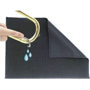 The Original Spit Catcher by Brasstache - For Brass/Wind Instruments, Ultra-Absorbent and Leakproof, Multi-layered Cloth Pad to Empty Your Spit, Self-Packing…… (3-pack)