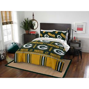 Northwest NFL Green Bay Packers Unisex-Adult Bed in a Bag Set, Full, Rotary Legacy