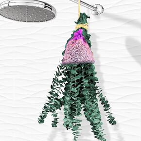 14 Pcs Eucalyptus for Shower, 100% Real Eucalyptus Hanging with Lavender Flowers. Create Your Own Spa Bathroom, Green Decor, Farmhouse Decor, Bathroom Decor, Home Decor