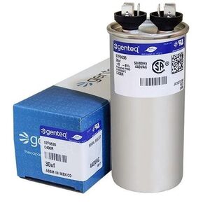 Jard 12741 - 30 uF MFD x 440 VAC Genteq Replacement Capacitor Round # C430R / 97F9635