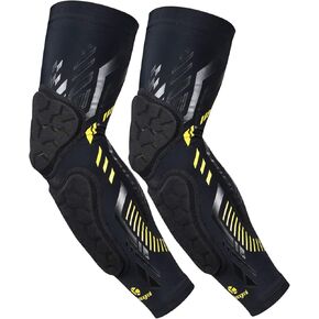 Kuangmi Arm Sleeves Compression Elbow Pads Use for Sports and Daily Support