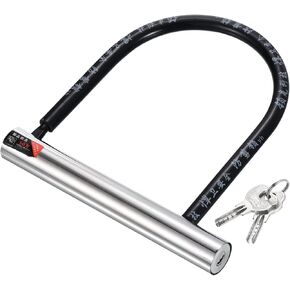 PATIKIL Bike U Lock 2 Pack Anti Theft Bicycle Lock with 2 Keys 12mm Zinc Alloy High-Security Lock for Scooters Electric or Mountain Bikes